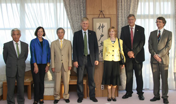 ドイツ大使が神戸大学を訪問