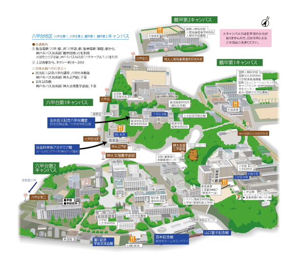 キャンパスマップ 地図 国立大学法人 神戸大学 Kobe University