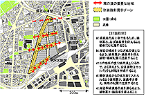 図2大阪駅北地区の計画指針地図